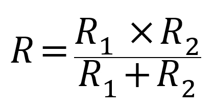並列の合成抵抗の公式2
